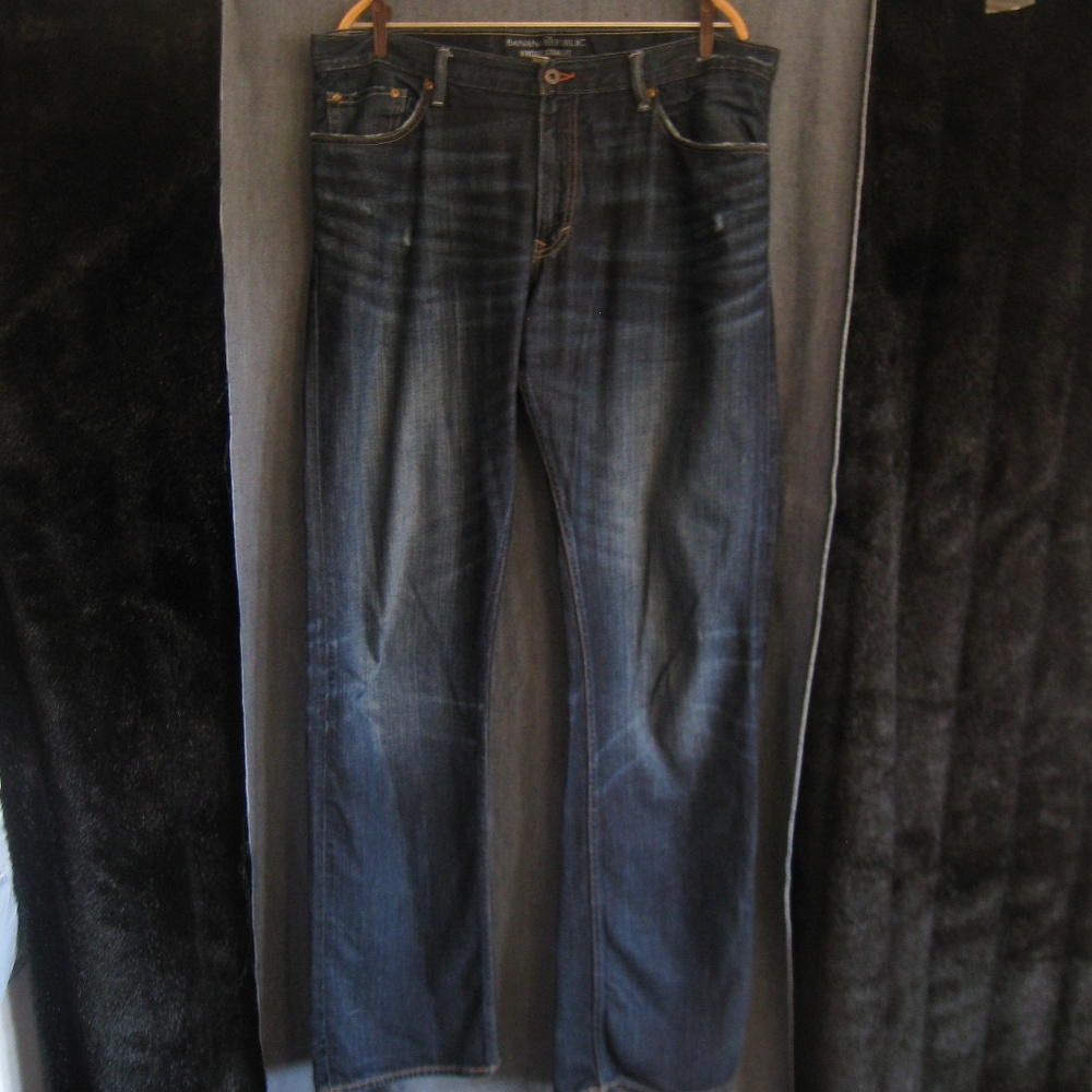 Banana Republic Vintage Straight Distressed Jeans